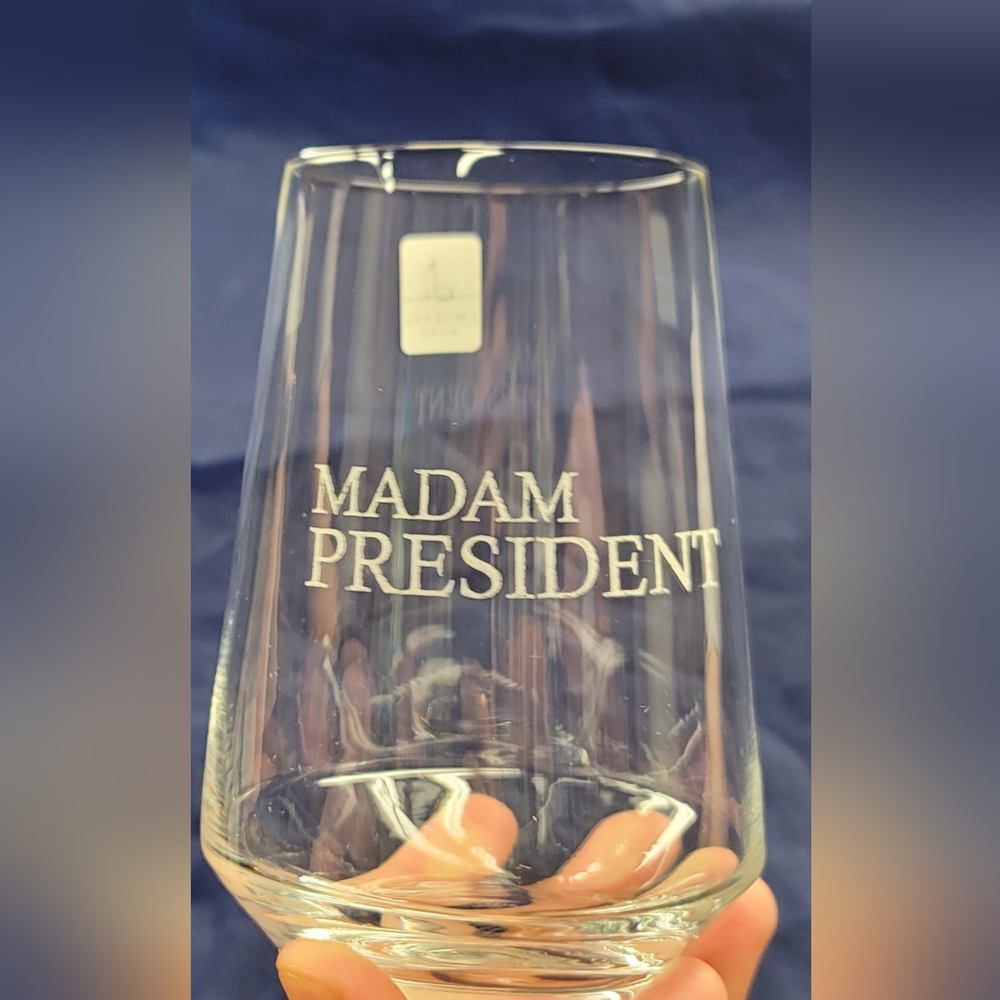 Madam President Stemless Wine Glass